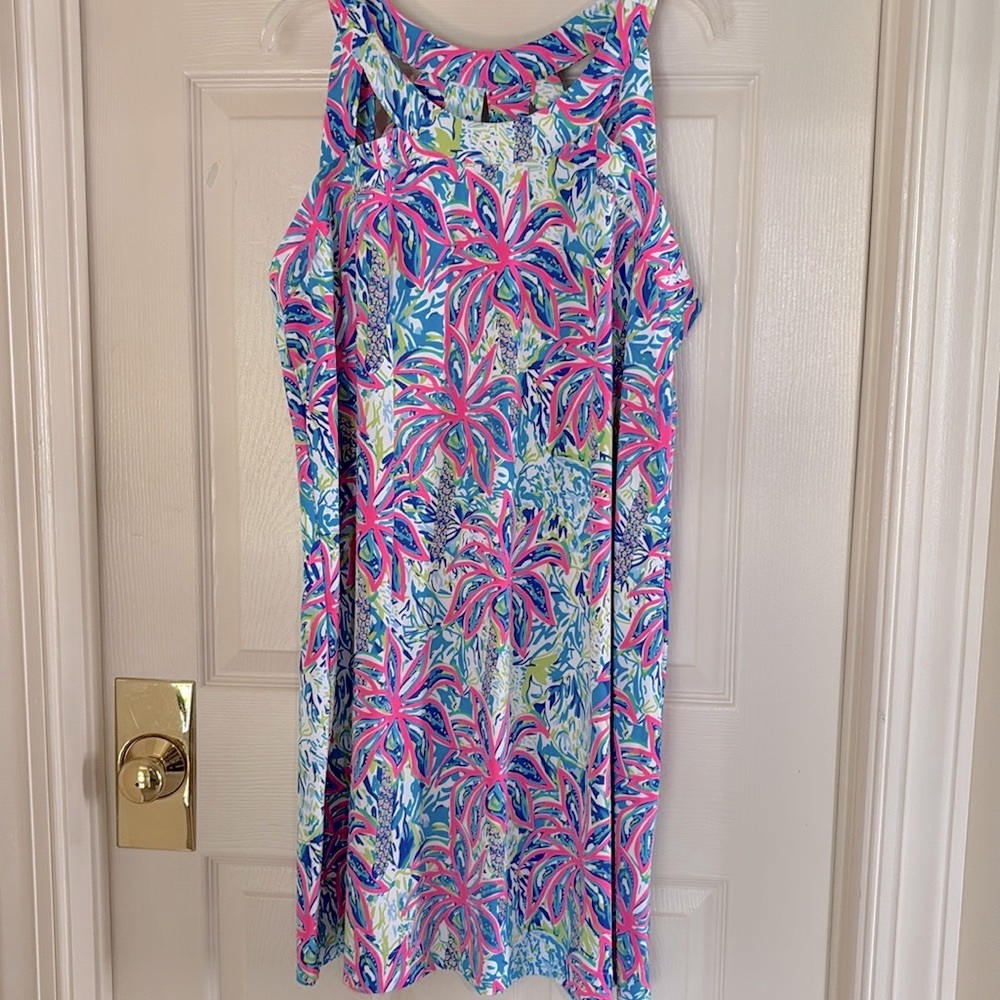 LULU-B CUTOUT FLORAL DRESS